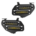 Vessel Powersports Dual Wide LED headlights for the Honda Pioneer 1000 come with 2 LED light bars, a textured black housing, and are available with 2 different plug styles to connect directly to the factory harness.