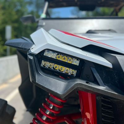 Upgrade your 2019-21 Honda Talon to a set of Vessel Powersports Dual Wide LED headlights. These headlights are plug and play meaning they are easy to install and much brighter than factory headlights.