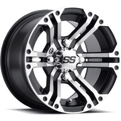 14x6, 4/137, 12MM, 4+2 ITP SS212 Alloy Machined Wheel F/R - Mule/Teryx