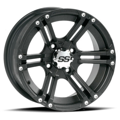 14x6, 4/156, 4+2 ITP SS212 Alloy Black Wheel Front
