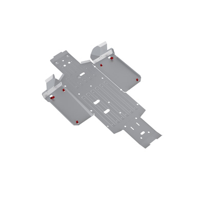 Rival Alloy Central Skid Plate for Honda Pioneer 1000