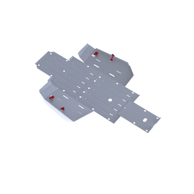 Rival Alloy Central Skid Plate for Honda Pioneer 500
