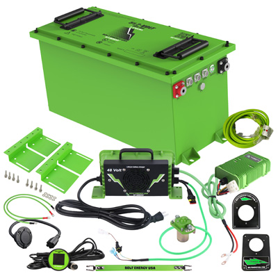 Bolt Energy Lithium 48V 105AH Conversion Kit Polaris Ranger EV