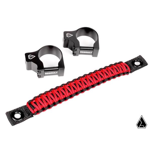 Paracord Grab Handle Red 1.5" Clamps