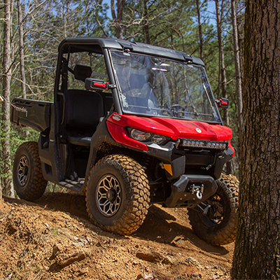 Falcon Ridge Velocity Flip Up Windshield Can-Am Defender - Hard Coated AR2