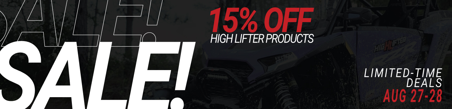 Act Quick! Save 15% on High Lifter products for 2-days only!