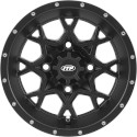 Hurricane Black 16x7 4/137 5+2 Wheel