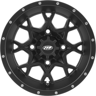 Hurricane Black 16x7 4/156 4+3 Wheel