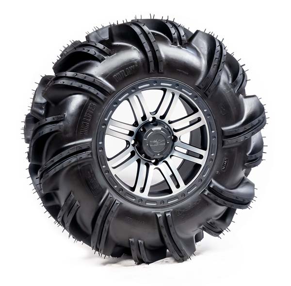 PreMounted 281114 Outlaw 2 Tire with SBL8S 14x7 4/156 5+2 Silver