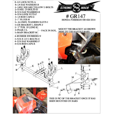 Foreman / Handlebar Mounted Rubicon Gun Rack