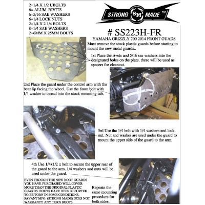 Grizzly 700 Rear Stick Stoppers