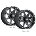 14x7 4/110 5+2 ITP Twister Black Milled (Left)