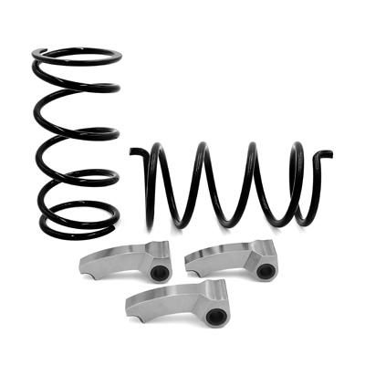 The EPI Clutch Kit for the Can-Am Maverick X3 utilizes different primary and secondary clutch springs as well as new weights to tune the clutch for better low end and midrange acceleration. Clutch Kits reduce belt slip and clutch heat.