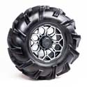 Pre-Mounted Outlaw 3 Tire with Silver and Gun Metal Gray Soar HC-8S Wheel