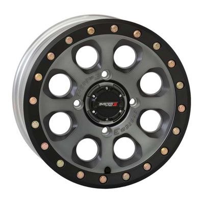System 3 18x7 4/156 4+3 (+20mm) SB7 Beadlock - Titanium