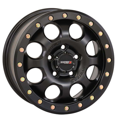 System 3 15x7 5/4.5 4+3 (+10mm) SB7 Beadlock - Matte Black