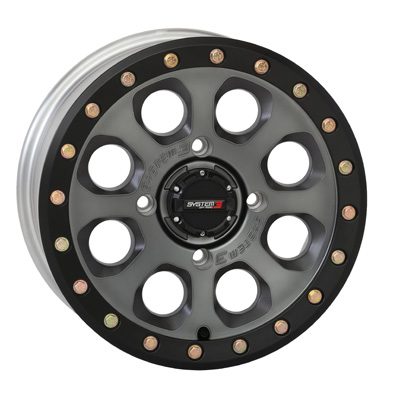 System 3 15x7 4/137 5+2 (+38mm) SB7 Beadlock - Titanium