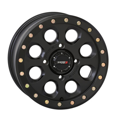 System 3 18x7 4/137 4+3 (+20mm) SB7 Beadlock - Matte Black