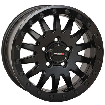 System 3 15x7 5/4.5 5+2 (+38mm) SB8 Beadlock - Matte Black