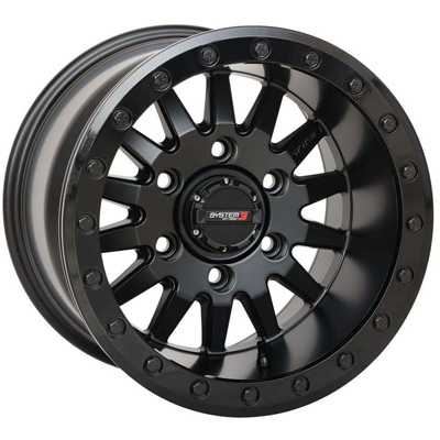 System 3 15x10 5/4.5 5+5 (0mm) SB8 Beadlock - Matte Black