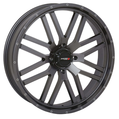 System 3 22x6.5 4/137 4+2.5 (+10mm) ST3 - Gun Metal Grey
