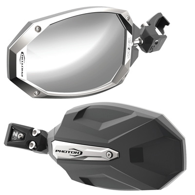 Seizmik Photon Side View Mirror with Cast Aluminum Body & Bezel - Pro-Fit/Profiled (Pair)